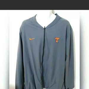 University Of Tennesse Nike Mens Track Jacket Gray Full Zip XXL